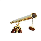 64 inch Floor Standing Harbor Master Nautical Brass Telescope With Tripod Stand